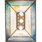 Meyda Lighting Moose at Lake 23" 3-Light Antique Copper Island Pendant Light With Beige Flemish and Blue Green Ripple Shade Glass