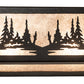 Meyda Lighting Moose at Lake 24" 4-Light Textured Black Vanity Light With Silver Mica Shade Glass