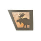 Meyda Lighting Moose at Lake 24" 4-Light Timeless Bronze Vanity Light With Silver Mica Shade Glass