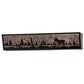Meyda Lighting Moose at Lake 31" 4-Light Craftsman Brown Vanity Light With Silver Mica Shade Glass