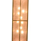 Meyda Lighting Moose at Lake 48" 9-Light Antique Copper Island Pendant Light With Silver Mica Shade Glass