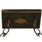 Meyda Lighting Moose at Lake 61" 9-Light Antique Copper Island Pendant Light With Amber Mica Shade Glass