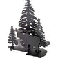 Meyda Lighting Moose on the Loose 21" 2-Light Textured Black Table Lamp Base With Lighted Base