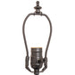 Meyda Lighting Moose on the Loose 21" 2-Light Textured Black Table Lamp Base With Lighted Base