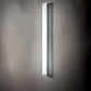 Meyda Lighting Morada 4" LED Satin Nickel Powder Coat Wall Sconce With White Frosted Shade Glass