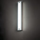 Meyda Lighting Morada 4" LED Satin Nickel Wall Sconce With White Frosted Shade Glass