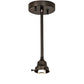 Meyda Lighting Moravian Star 11" Craftsman Brown Pendant Light With Clear Seeded Shade Glass
