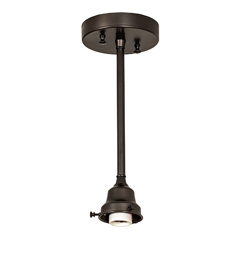 Meyda Lighting Moravian Star 11" Craftsman Brown Pendant Light With Clear Seeded Shade Glass