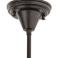 Meyda Lighting Moravian Star 11" Light Craftsman Brown Pendant Light With Clear Seeded Shade Glass