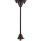 Meyda Lighting Moravian Star 11" Light Craftsman Brown Pendant Light With Clear Seeded Shade Glass