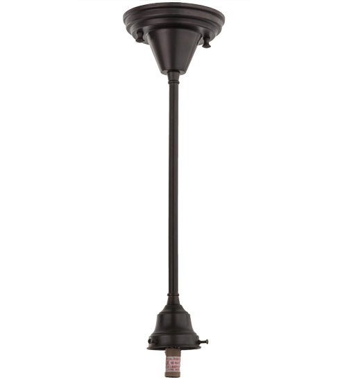 Meyda Lighting Moravian Star 11" Light Craftsman Brown Pendant Light With Clear Seeded Shade Glass
