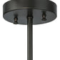 Meyda Lighting Moravian Star 12" Craftsman Brown Flush Mount Light With White Art Shade Glass