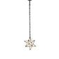 Meyda Lighting Moravian Star 12" Craftsman Brown Pendant Light With White Art Shade Glass