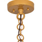 Meyda Lighting Moravian Star 12" Sahara Gold Pendant Light With Clear Seeded Shade Glass