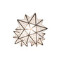 Meyda Lighting Moravian Star 17" 3-Light Timeless Bronze Cascading Pendant Light With Clear Seeded Art Shade Glass