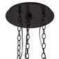 Meyda Lighting Moravian Star 17" 3-Light Timeless Bronze Cascading Pendant Light With Clear Seeded Art Shade Glass
