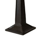 Meyda Lighting Moravian Star 17" Timeless Bronze Accent Table Lamp With White Shade Glass