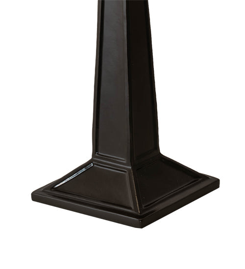 Meyda Lighting Moravian Star 17" Timeless Bronze Accent Table Lamp With White Shade Glass