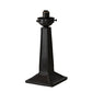 Meyda Lighting Moravian Star 17" Timeless Bronze Accent Table Lamp With White Shade Glass