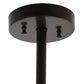 Meyda Lighting Moravian Star 18" Craftsman Brown Pendant Light With Clear Seeded Shade Glass