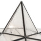 Meyda Lighting Moravian Star 18" Mahogany Bronze Outdoor Post Mount Light With Clear Seeded Shade Glass
