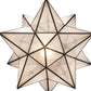 Meyda Lighting Moravian Star 18" Mahogany Bronze Pendant Light With Clear Seeded Shade Glass