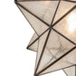 Meyda Lighting Moravian Star 18" Mahogany Bronze Pendant Light With Clear Seeded Shade Glass