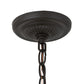 Meyda Lighting Moravian Star 18" Oil Rubbed Bronze Pendant Light With Clear Seeded Shade Glass