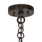 Meyda Lighting Moravian Star 216258 24" Mahogany Bronze Pendant Light With Clear Seeded Shade Glass