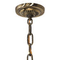 Meyda Lighting Moravian Star 24" Antique Brass Pendant Light With White Art Shade Glass