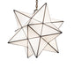 Meyda Lighting Moravian Star 24" Antique Brass Pendant Light With White Art Shade Glass