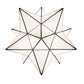 Meyda Lighting Moravian Star 24" Antique Brass Pendant Light With White Art Shade Glass
