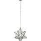 Meyda Lighting Moravian Star 24" LED Brushed Nickel Pendant Light With Milky White Art Shade Glass