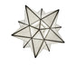 Meyda Lighting Moravian Star 24" LED Brushed Nickel Pendant Light With Milky White Art Shade Glass