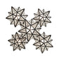 Meyda Lighting Moravian Star 26" 5-Light Mahogany Bronze Chandelier With Clear Seeded Shade Glass