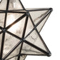 Meyda Lighting Moravian Star 26" 5-Light Mahogany Bronze Chandelier With Clear Seeded Shade Glass