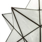 Meyda Lighting Moravian Star 32" 6-Light Brushed Nickel Pendant Light With White Art Shade Glass