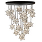 Meyda Lighting Moravian Star 72" 19-Light Oil Rubbed Bronze Cascading Chandelier With Clear Seeded Shade Glass