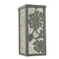 Meyda Lighting Morning Glory 7" 2-Light Timeless Bronze Wall Sconce With Silver Mica Shade Glass