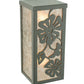 Meyda Lighting Morning Glory 7" 2-Light Timeless Bronze Wall Sconce With Silver Mica Shade Glass