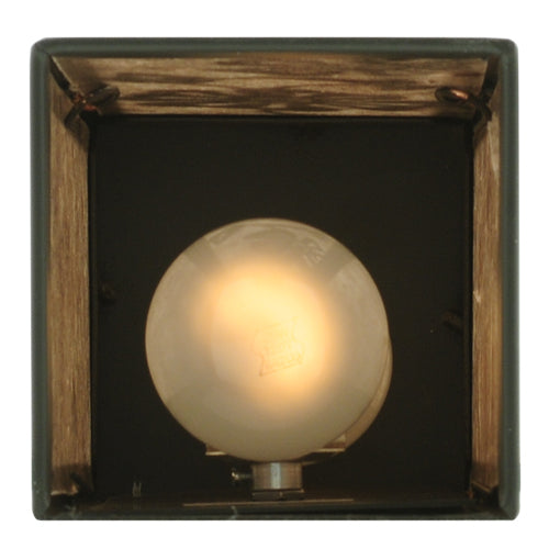 Meyda Lighting Morning Glory 7" 2-Light Timeless Bronze Wall Sconce With Silver Mica Shade Glass