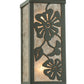 Meyda Lighting Morning Glory 7" 2-Light Timeless Bronze Wall Sconce With Silver Mica Shade Glass