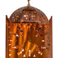 Meyda Lighting Moroccan 14" 2-Light Transparent Copper Mini Pendant Light
