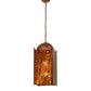 Meyda Lighting Moroccan 14" 2-Light Transparent Copper Mini Pendant Light