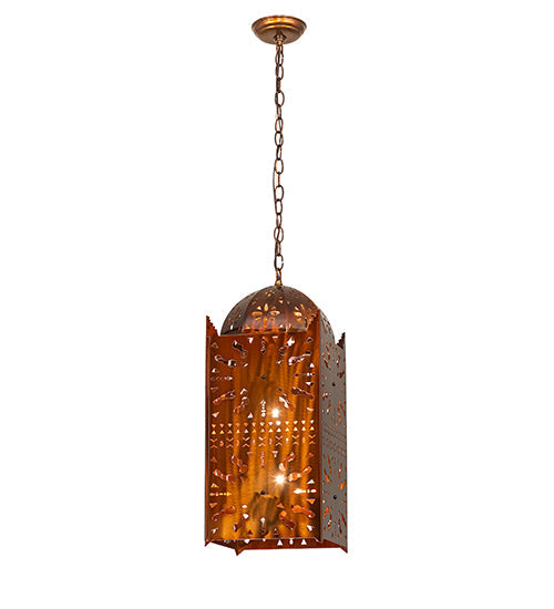 Meyda Lighting Moroccan 14" 2-Light Transparent Copper Mini Pendant Light