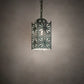Meyda Lighting Moroccan 5" Craftsman Verdigris On Brass Mini Pendant Light