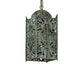 Meyda Lighting Moroccan 5" Craftsman Verdigris On Brass Mini Pendant Light