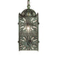 Meyda Lighting Moroccan 5" Craftsman Verdigris On Brass Mini Pendant Light