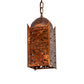 Meyda Lighting Moroccan 5"Sq Transparent Copper Mini Pendant Light