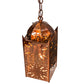 Meyda Lighting Moroccan 5"Sq Transparent Copper Mini Pendant Light